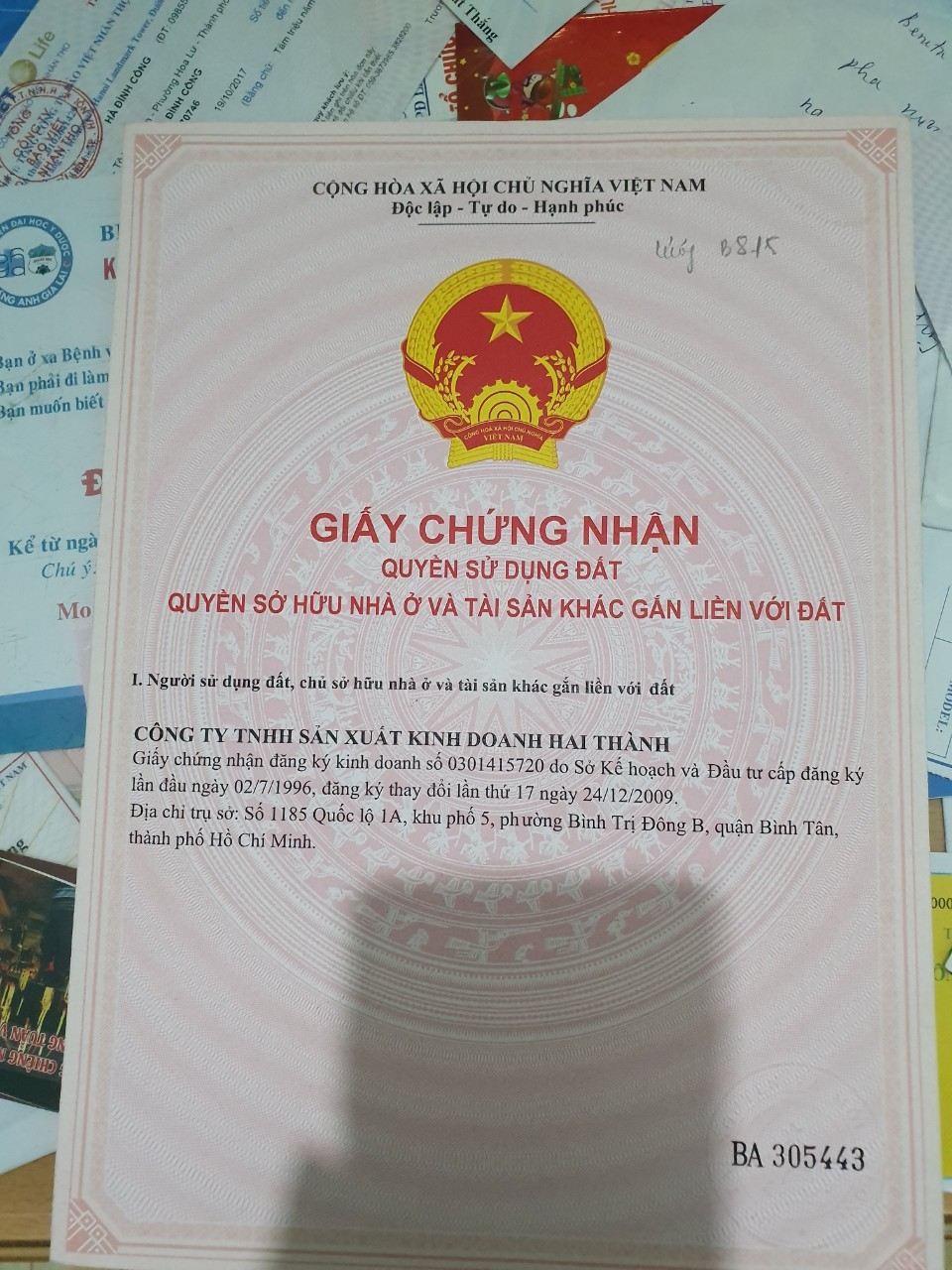 Tập đoàn Gland cần bán đất nền tại Khu Dân Cư Phú Lợi Quận 8 - Mã nền B8-15 và B8-16