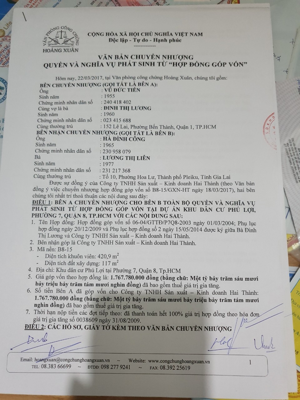 Tập đoàn Gland cần bán đất nền tại Khu Dân Cư Phú Lợi Quận 8 - Mã nền B8-15 và B8-16