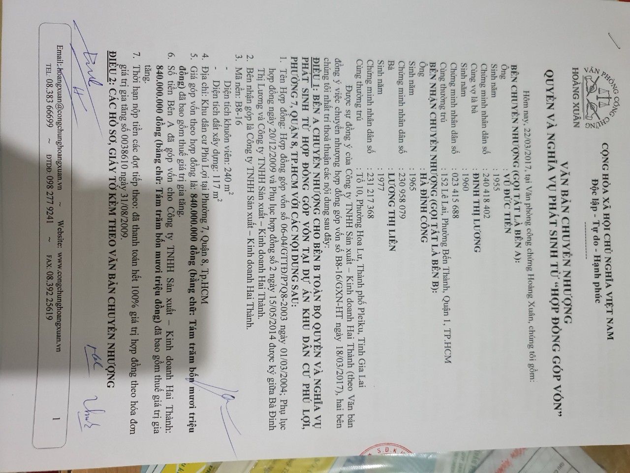 Tập đoàn Gland cần bán đất nền tại Khu Dân Cư Phú Lợi Quận 8 - Mã nền B8-15 và B8-16